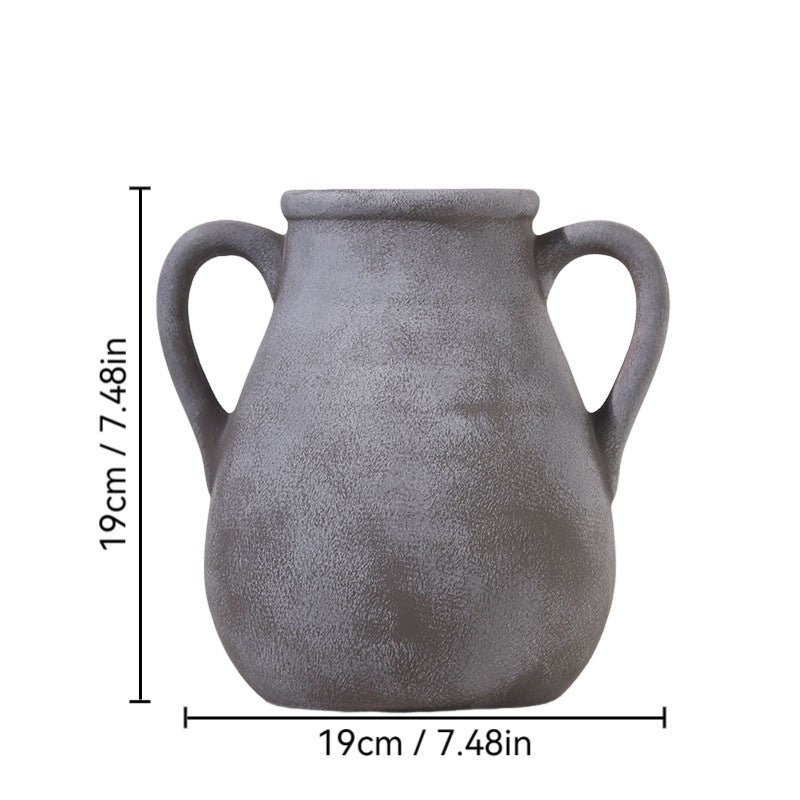 Vintage Ceramic Vase Wabi Sabi Style for Dried Flowers Floral Arrangement Home Decor Song Dynasty Pottery