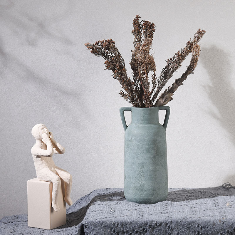 Vintage Ceramic Vase Wabi Sabi Style for Dried Flowers Floral Arrangement Home Decor Song Dynasty Pottery