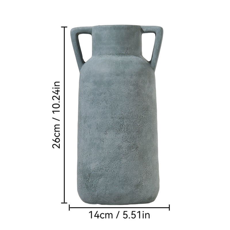 Vintage Ceramic Vase Wabi Sabi Style for Dried Flowers Floral Arrangement Home Decor Song Dynasty Pottery