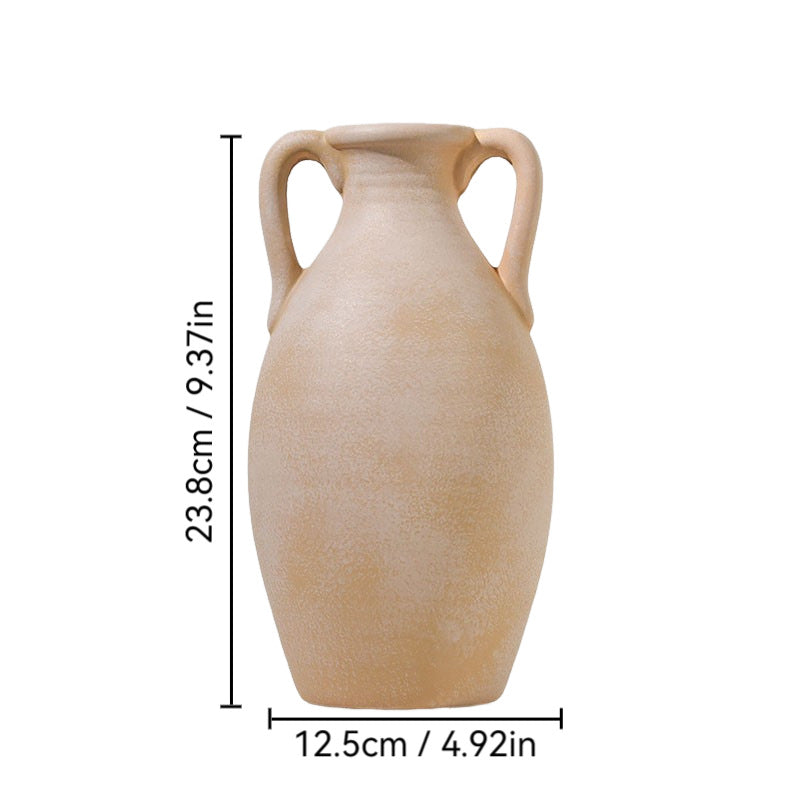 Vintage Ceramic Vase Wabi Sabi Style for Dried Flowers Floral Arrangement Home Decor Song Dynasty Pottery