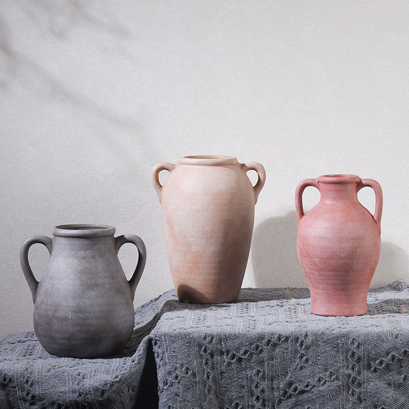 Vintage Ceramic Vase Wabi Sabi Style for Dried Flowers Floral Arrangement Home Decor Song Dynasty Pottery